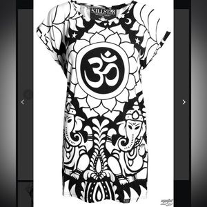 KillStar Tunic Gothic T-Shirt Ohm Black